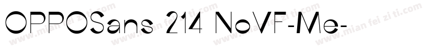 OPPOSans 214 NoVF-Me字体转换